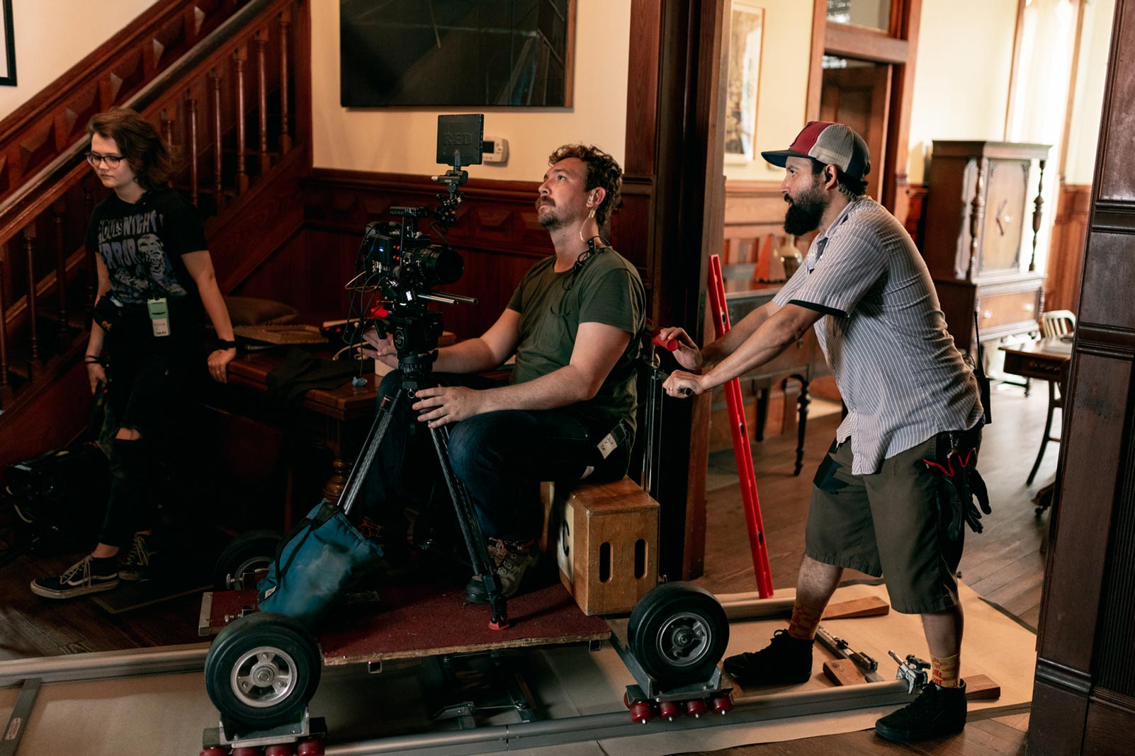Johnson-Media-Co_video-production-agency21 Professional video production team filming on location in Austin with high-quality equipment, capturing creative brand storytelling for businesses.